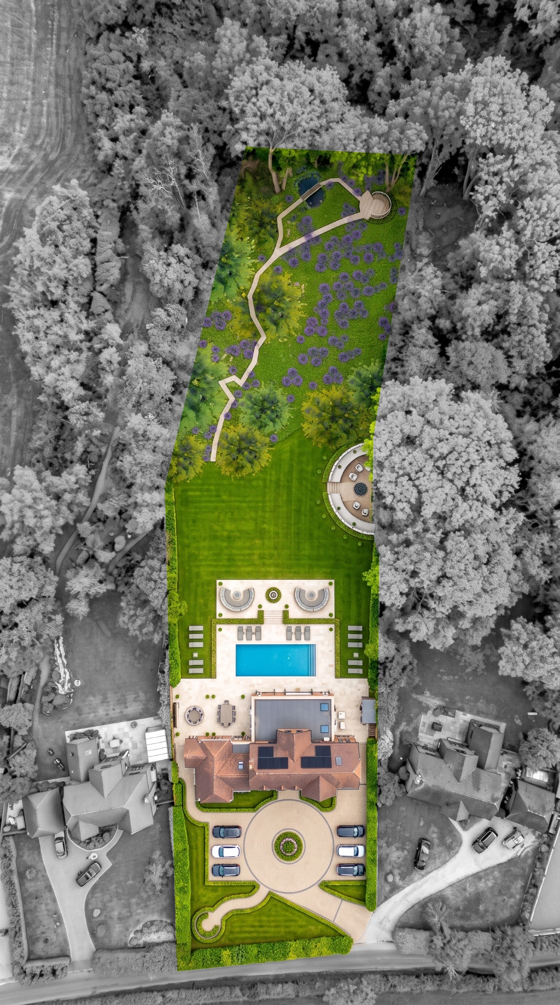 Indicative landscape design for The Hollies grounds